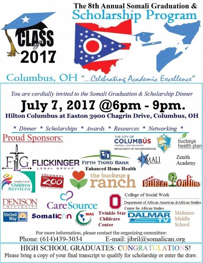 2017 Ohio Somali Graduation and Scholarship Program 